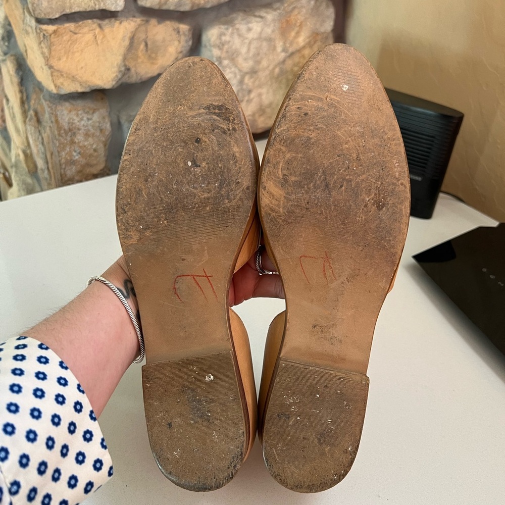 Madewell The Marisa d'Orsay Camel Tan Casual Leather Flats Size 9.5 - Picture 9 of 9